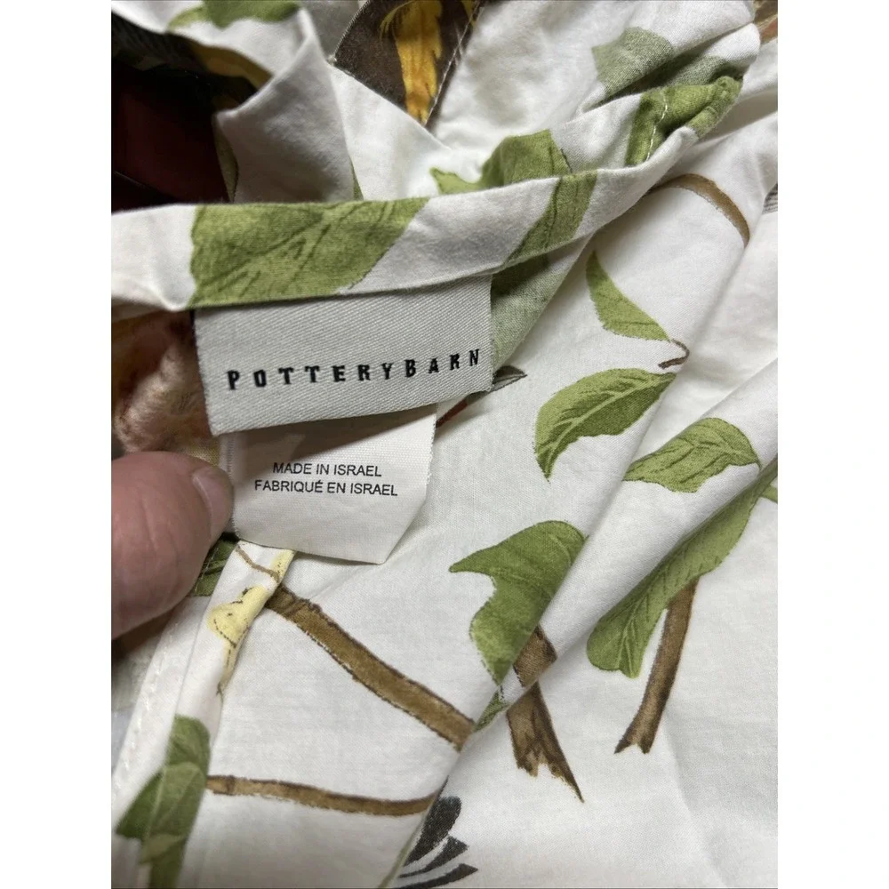 Pottery Barn Spring Sparrow Bird Floral Pillow Cover Sham 26